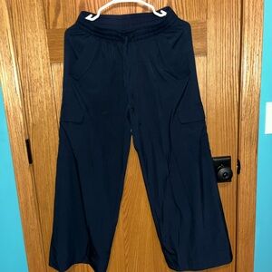 Navy blue Wide legged trousers